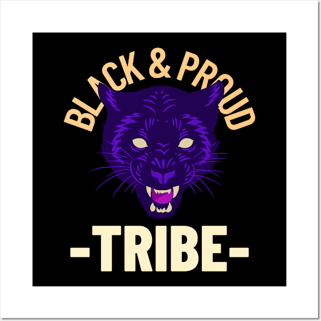 Black And Proud Wall Art by Go-Buzz